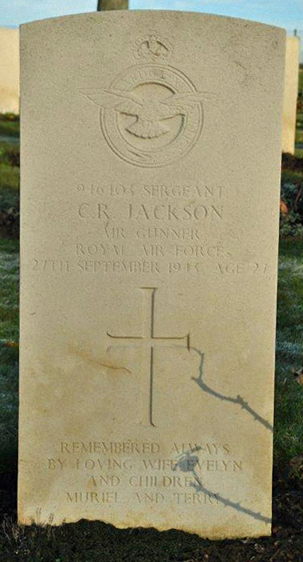 Sgt Claude Roy Jackson<br/><br /><br />died Sptember 27th, 1943
